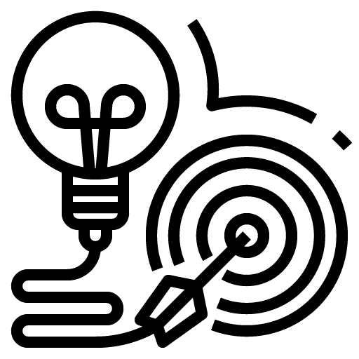 lightbulb arrow to target