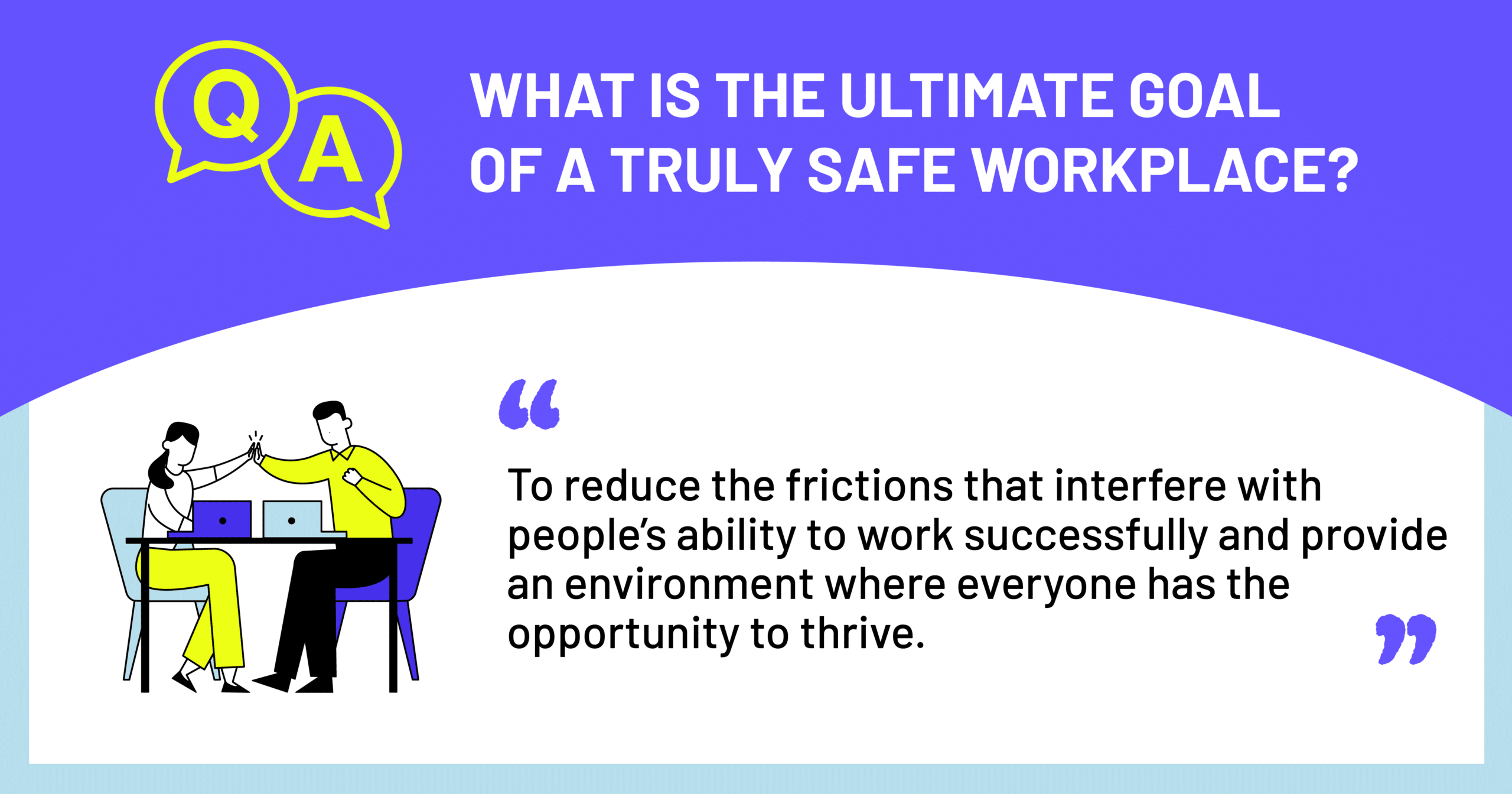 ultimate goal safe workplace QA